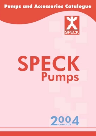 speck泵资料小型柱塞泵(德国产品)