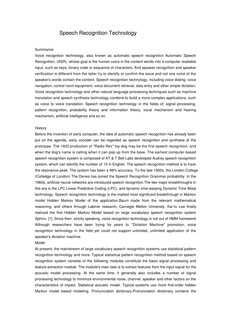 SpeechRecognitionTechnology_第1页