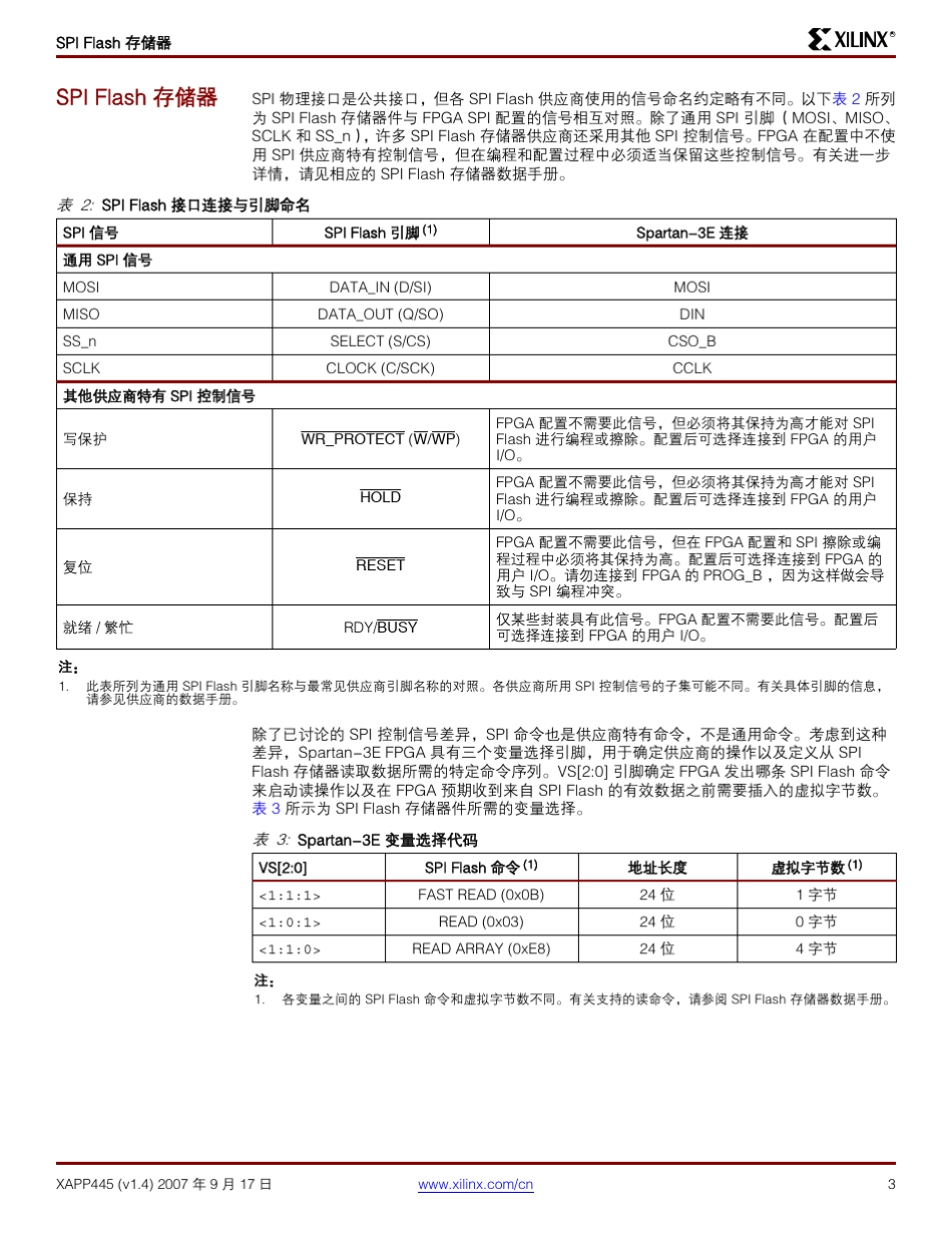 SPIFlash存储器配置FPGA_第3页