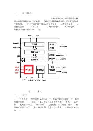 SPI及其接口介绍