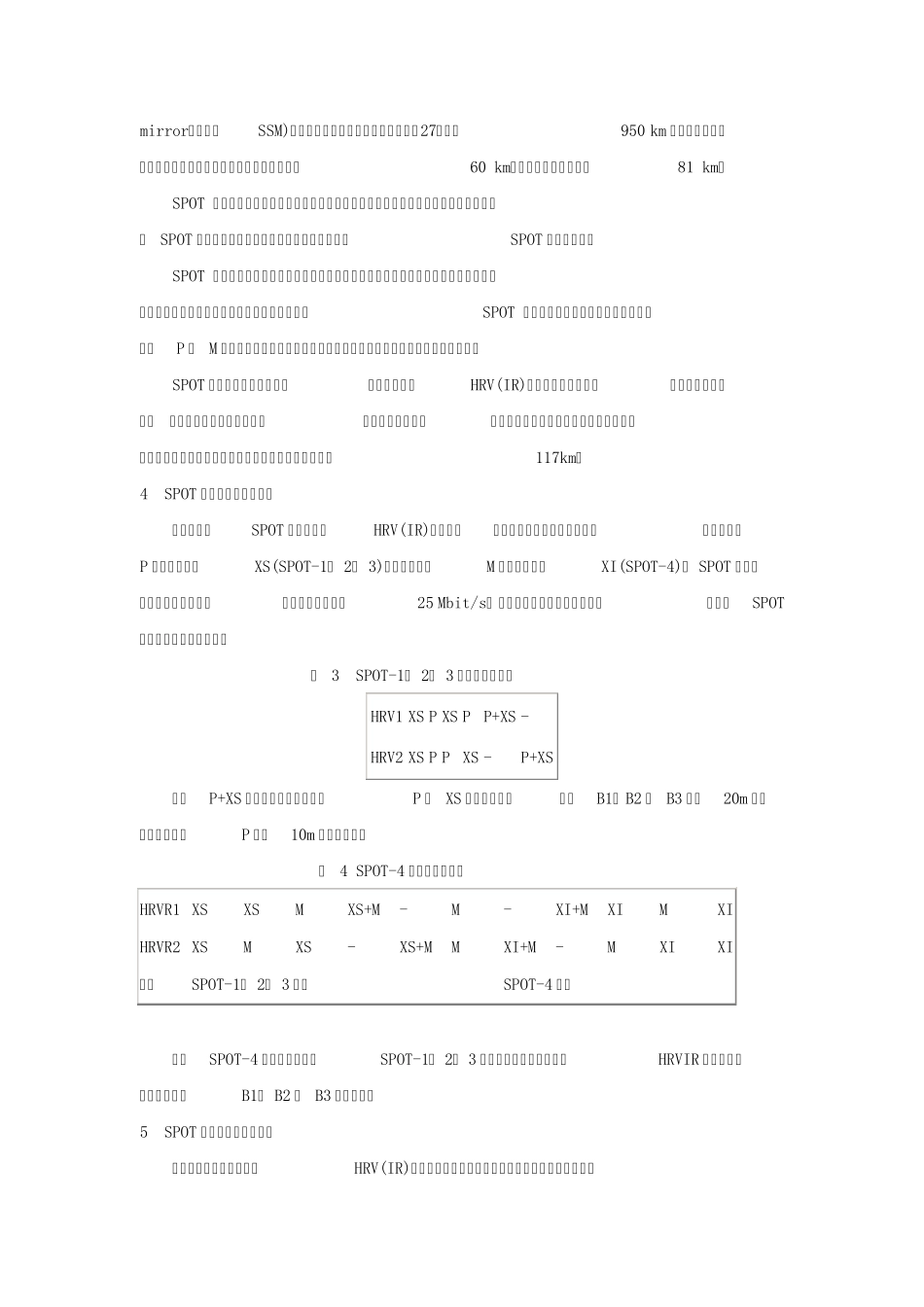 SPOT系列卫星及其数据产品的特征_第3页