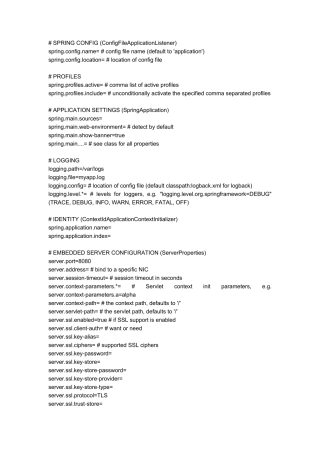 springbootapplicationproperties配置详解