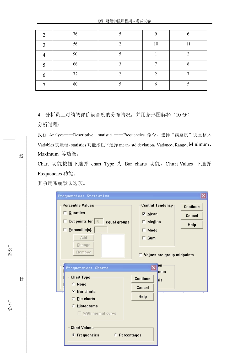 spss考试试卷参考答案及评分标准格式_第2页