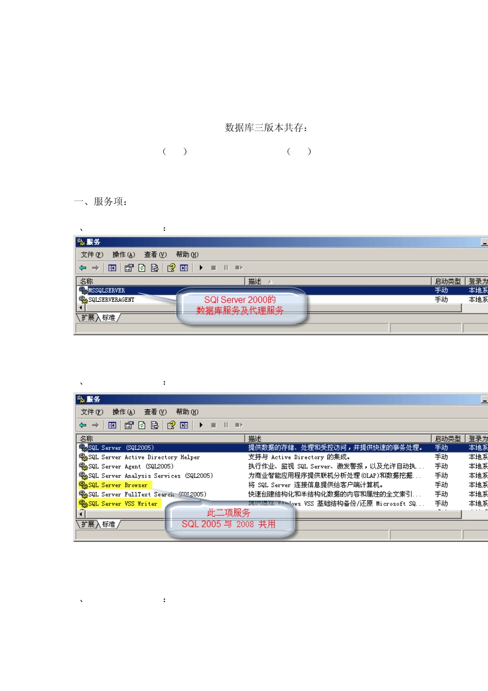 SQLServer2000+2005+2008的区别_第2页