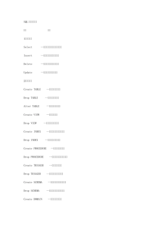 SQL查询语句大全