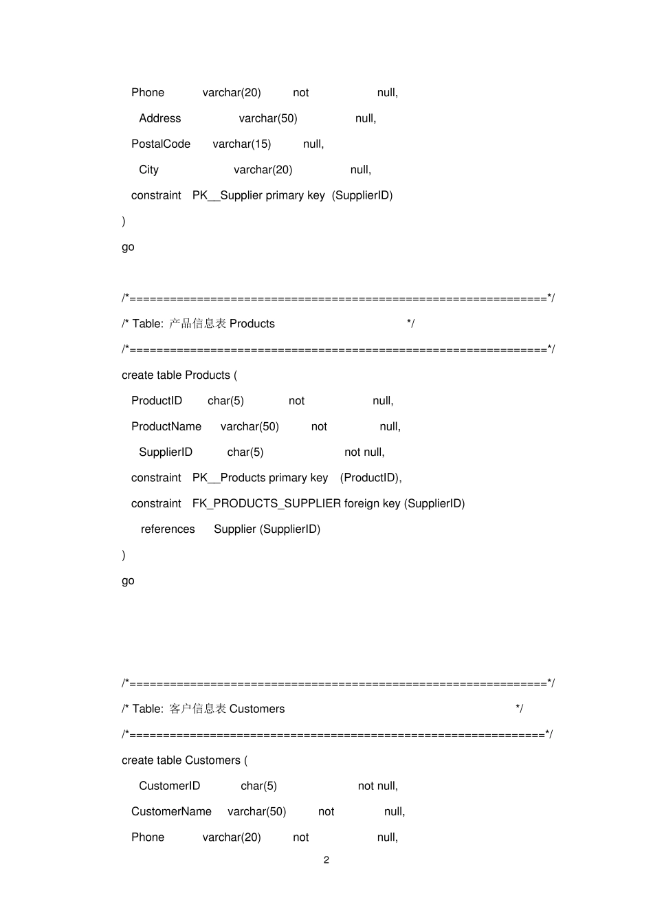 SQL语句一题多练_第2页