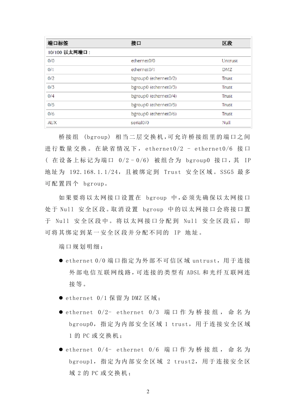 SSG5防火墙快速布置说明_第2页