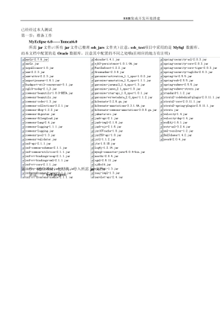 SSH框架整合详解(精典)