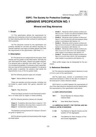 SSPCAB1.AB2.AB3磨料规范