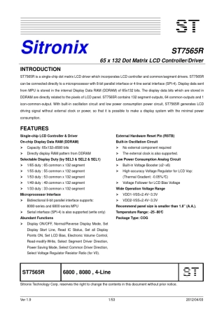ST7565R规格书