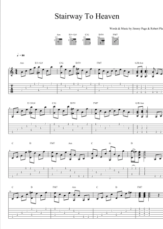 StairwayToHeaven吉他谱