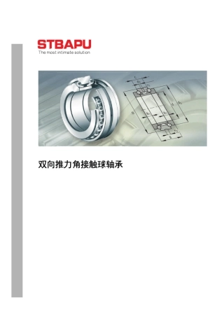 STBAPU双向推力角接触球轴承