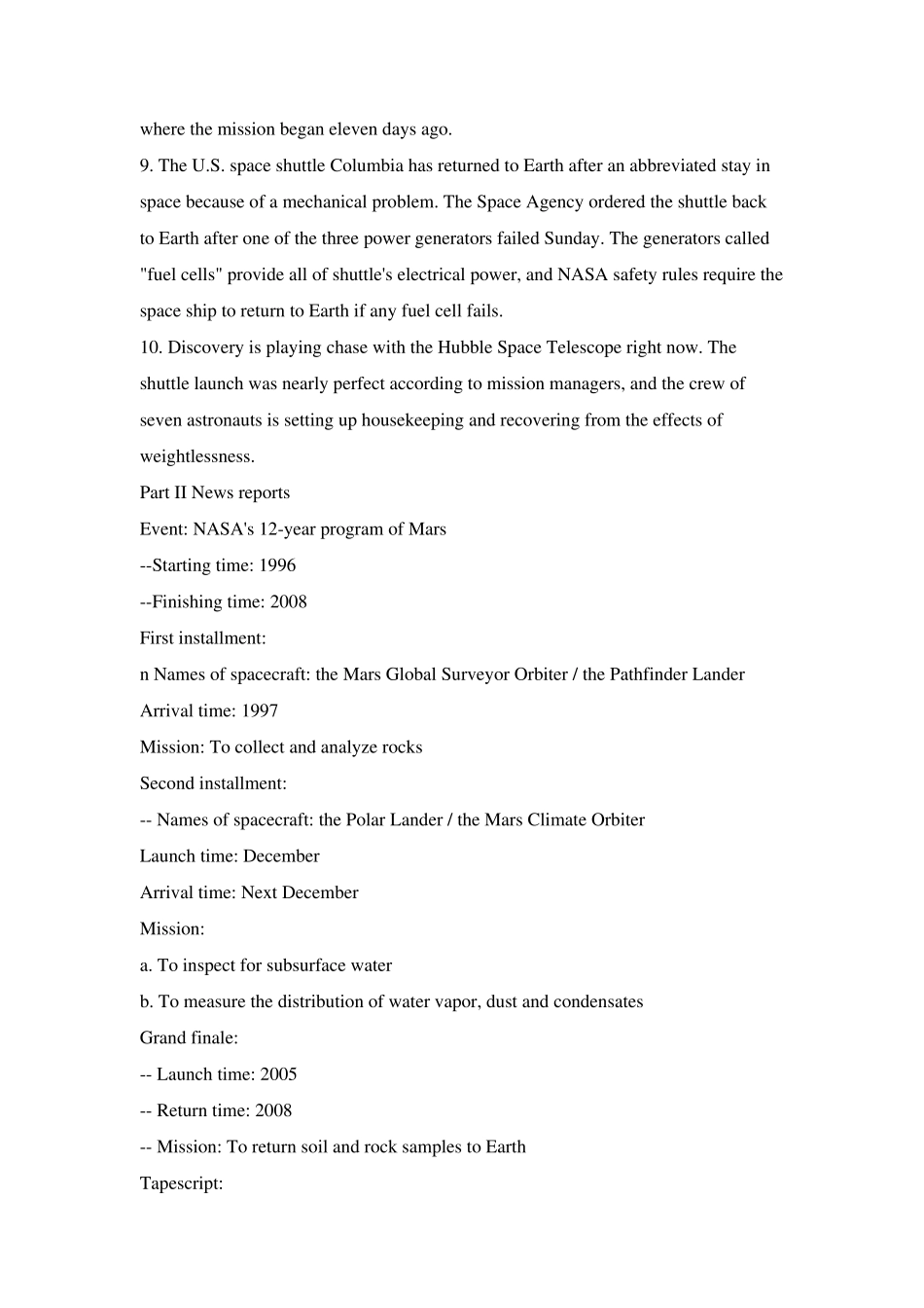 stepbystep2000第三册答案Unit1WorldNewsUpinSpace_第3页