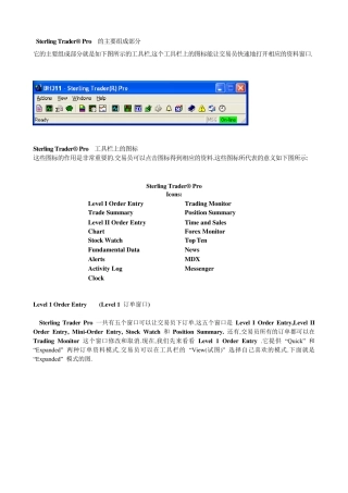 SterlingTraderProManualchinese中文使用详细说明