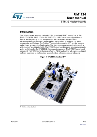 STM32NUCLEO板用户手册