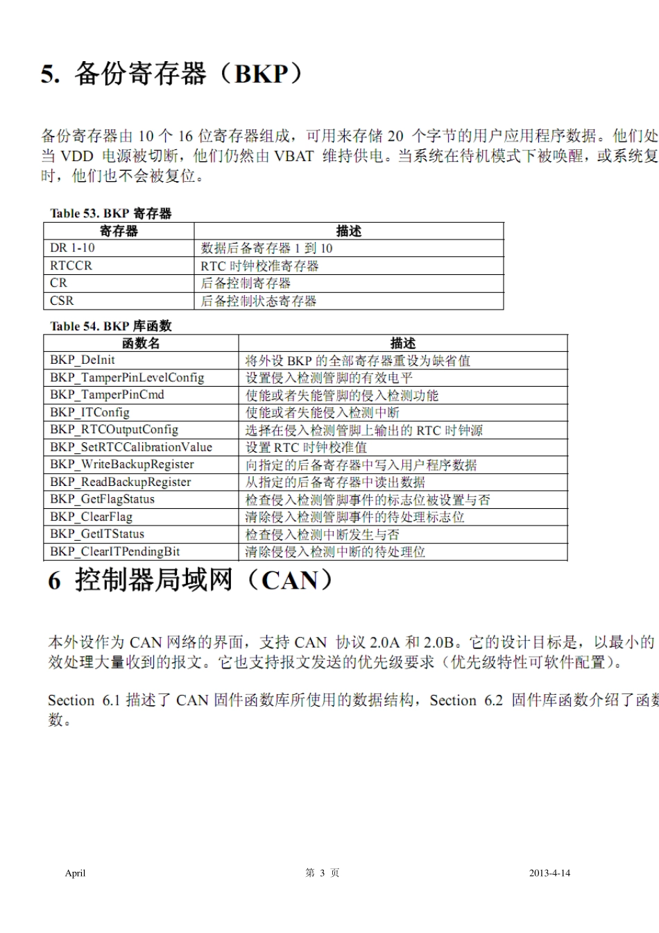 Stm32寄存器与库函数概览(摘自固件库使用手册)_第3页