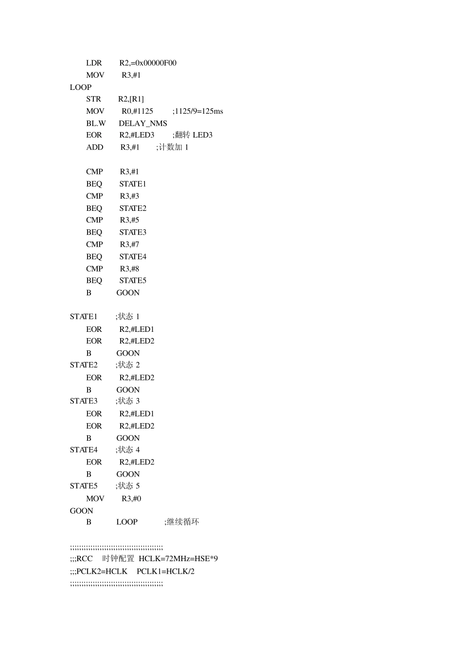 STM32汇编语言,LED闪烁+时钟配置_第2页