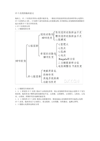STT改变的临床意义