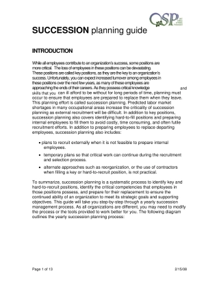 SuccessionPlanningGuide继任者计划指导