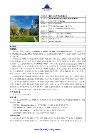 SUNYBuffalo纽约州立大学水牛城分校