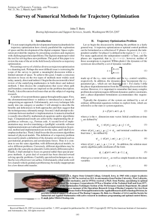 SurveyofNumericalMethodsforTrajectoryOptimization