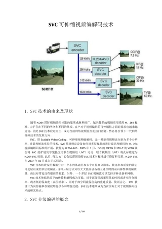 SVC可伸缩视频编码技术
