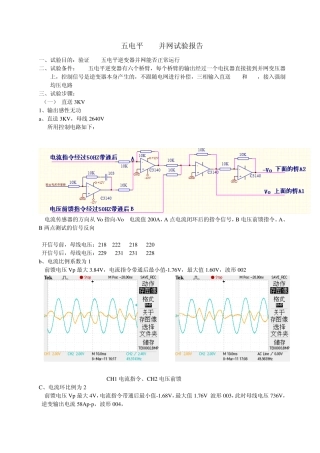 SVG并网试验
