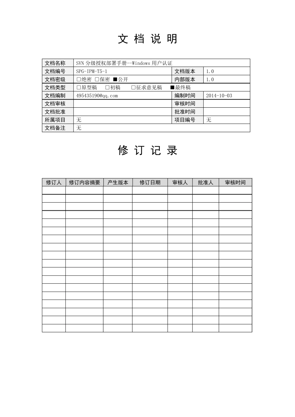 SVN分级授权工具部署手册Windows用户认证VisualSVN权限_第2页