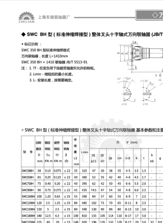 SWC120,150,180,225,250万向联轴器