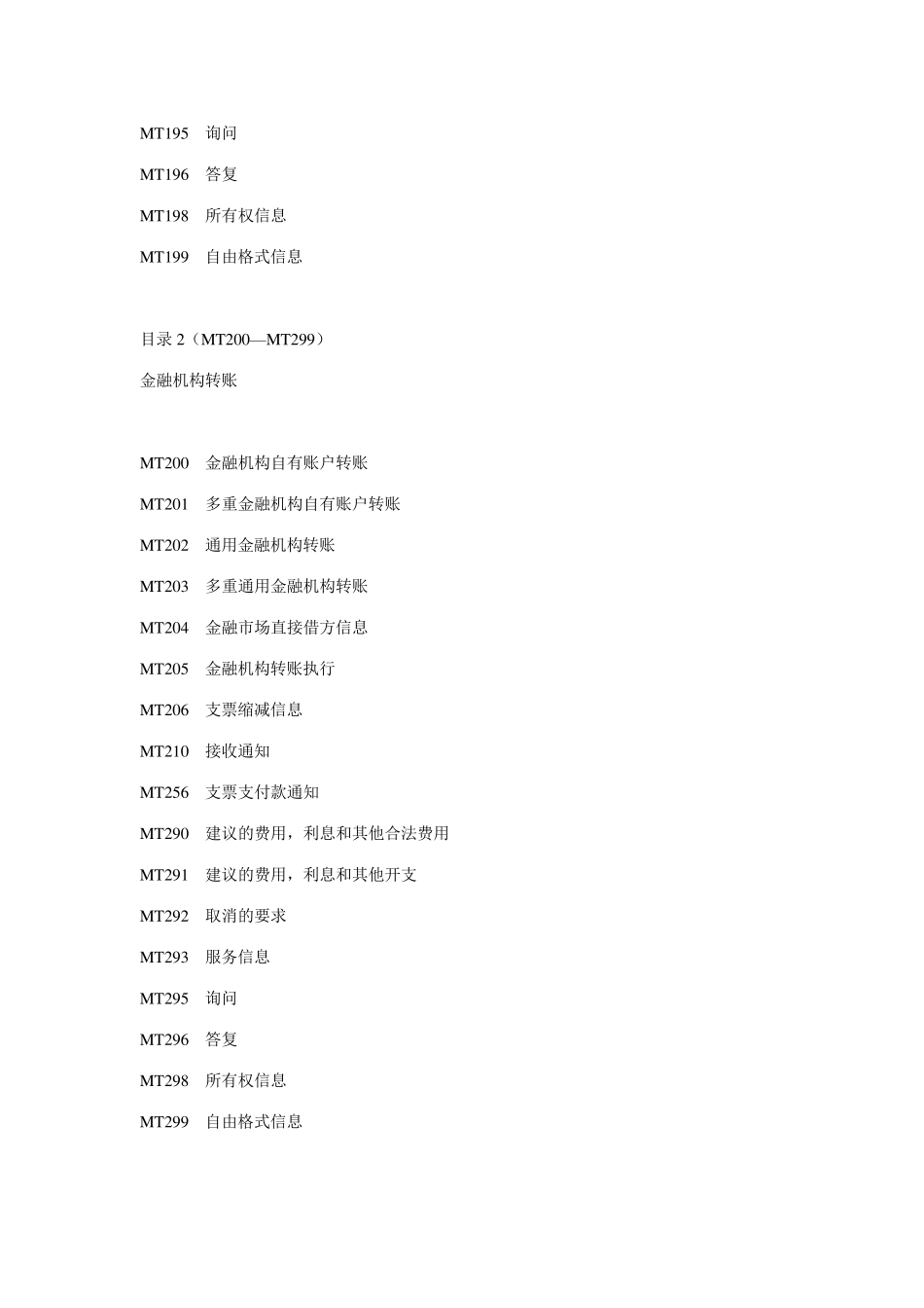 SWIFTMT业务代码大全_第2页