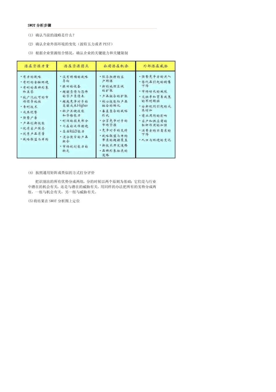 SWOT分析及案例_第3页