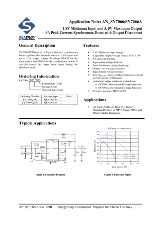 SY7066ASY70662A3A同步升压芯片