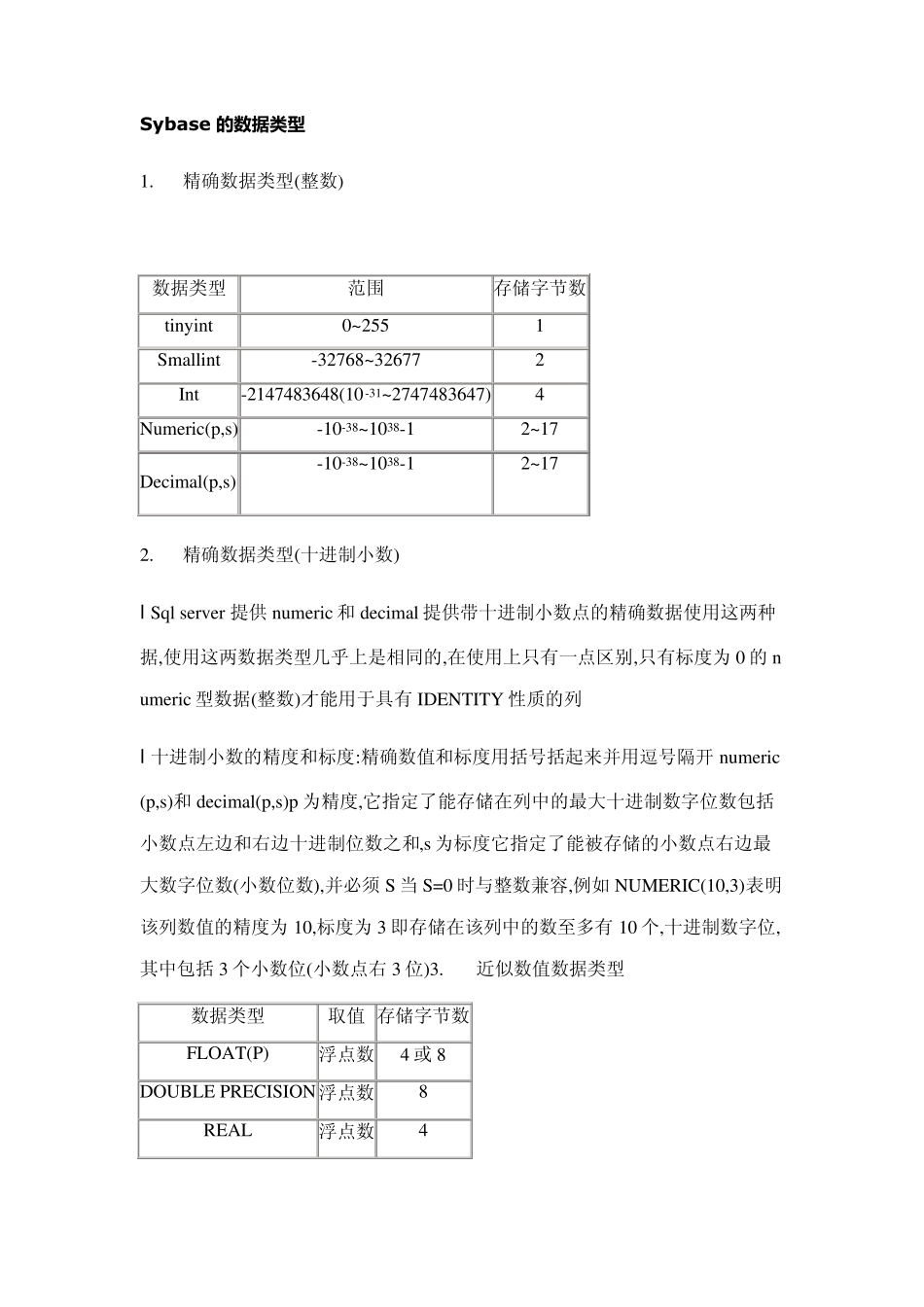 Sybase的数据类型_第1页