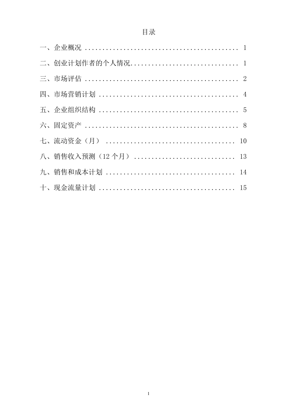 SYB创业计划书空白模板_第2页