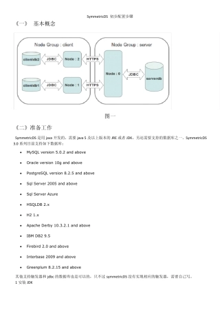 SymmetricDS初步配置步骤