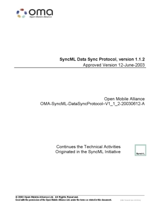syncML协议简介