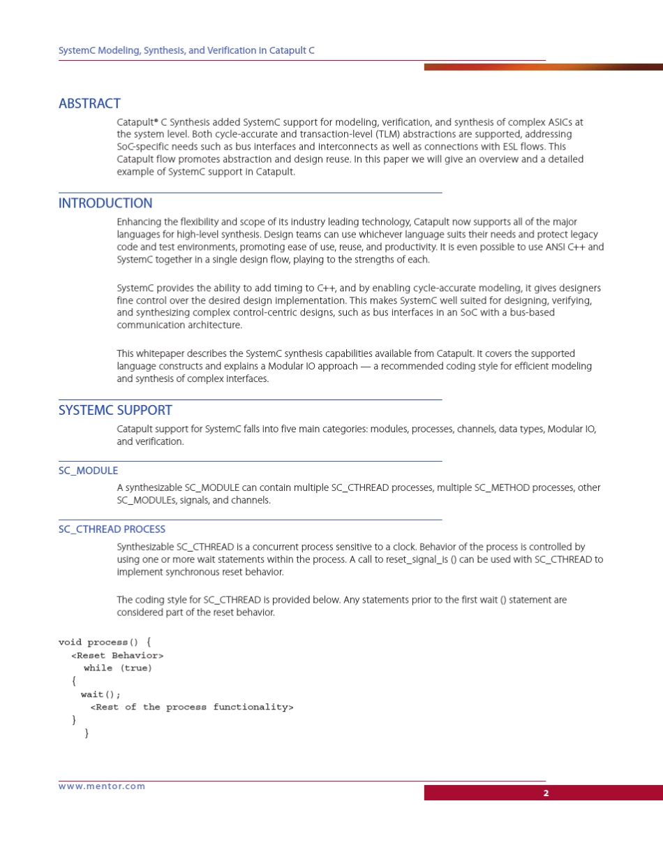 SystemCModelingSynthesisandVerificationinCatapultC_第2页