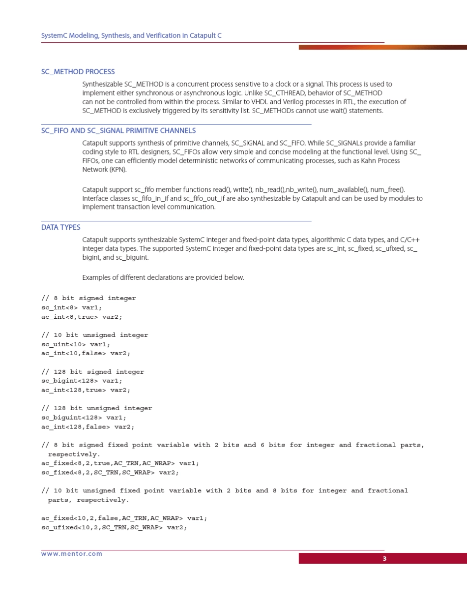 SystemCModelingSynthesisandVerificationinCatapultC_第3页