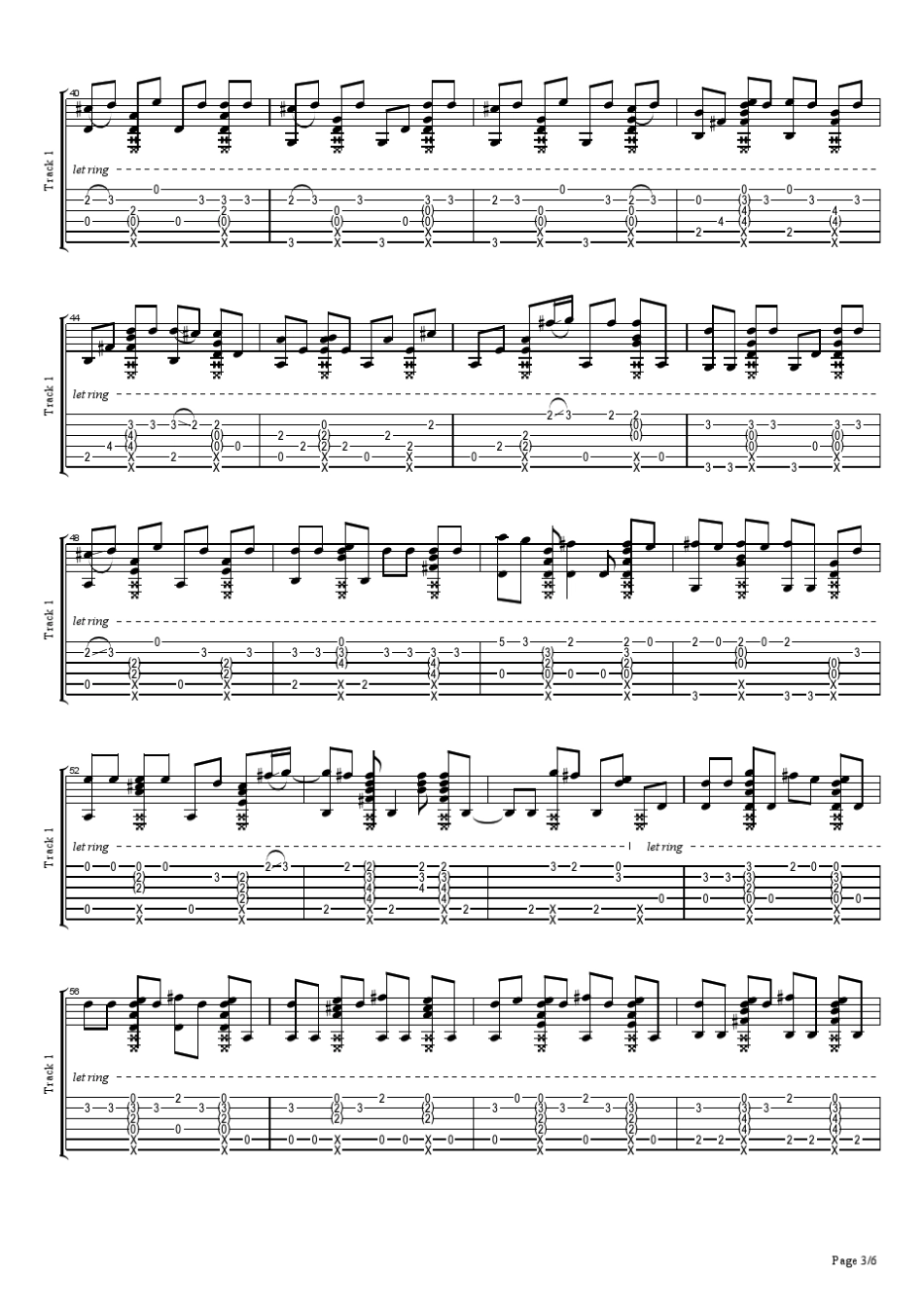 TaylorSwift《lovestory》吉他独奏谱郑成河版_第3页