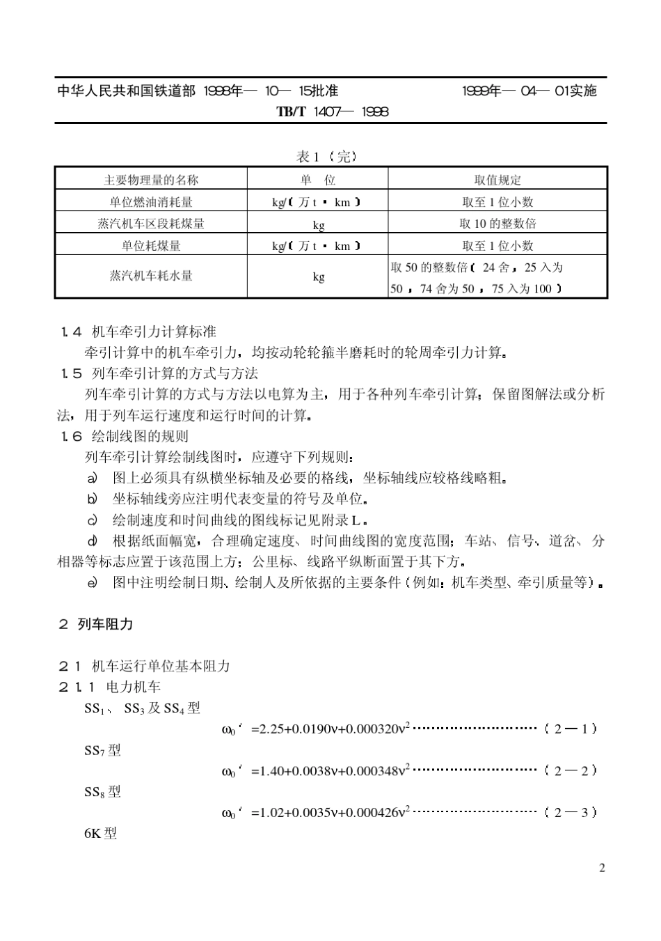 TBT14071998列车牵引计算规程_第3页
