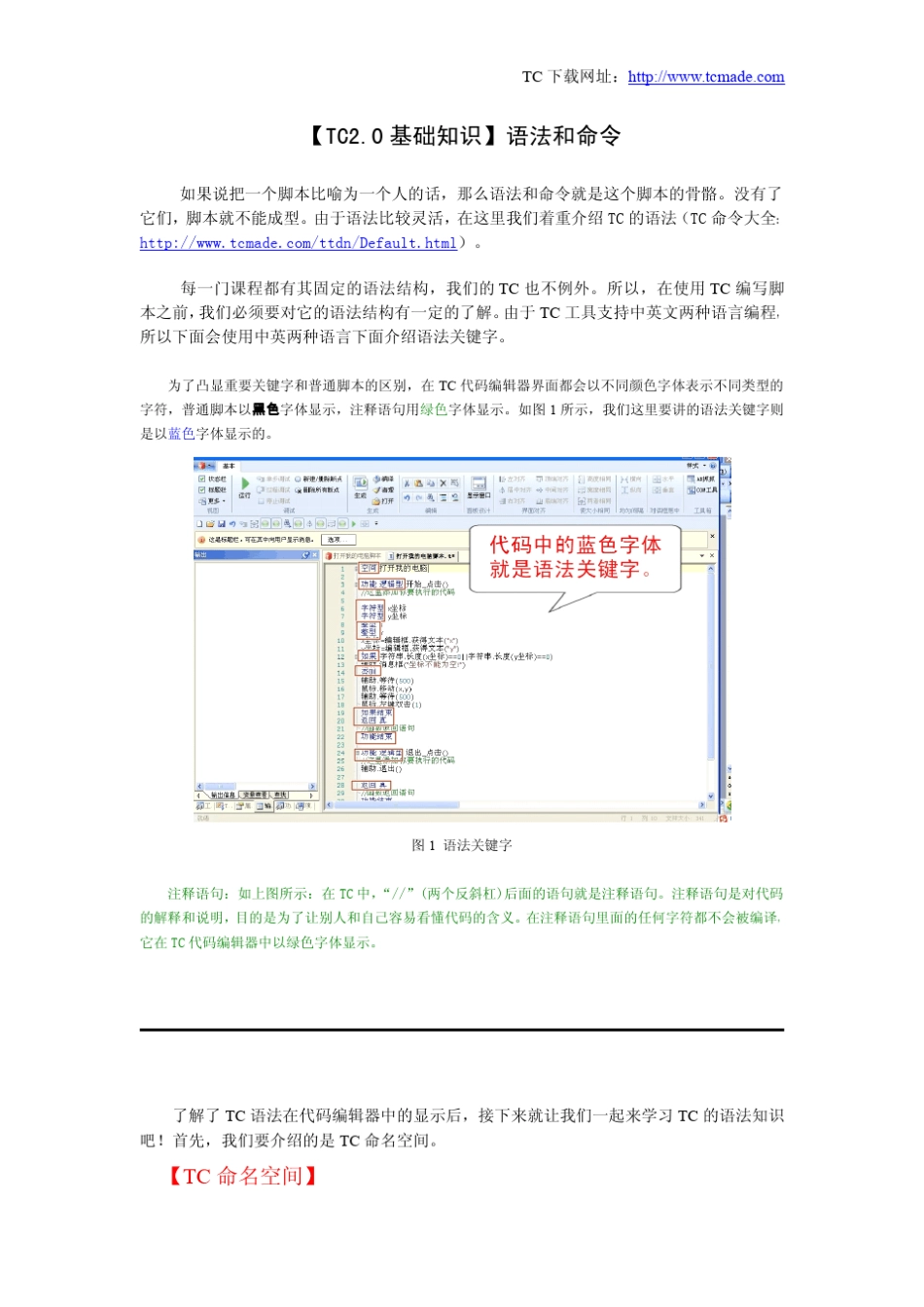 TC2.0基础教程——语法知识汇总_第1页