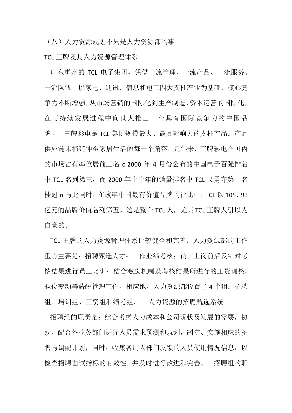 tcl人力资源管理战略_第3页