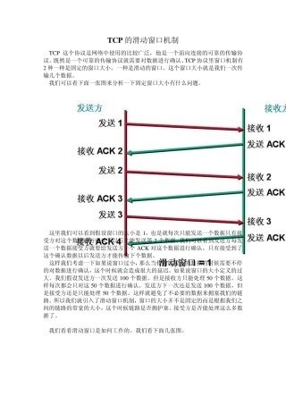 TCP的滑动窗口
