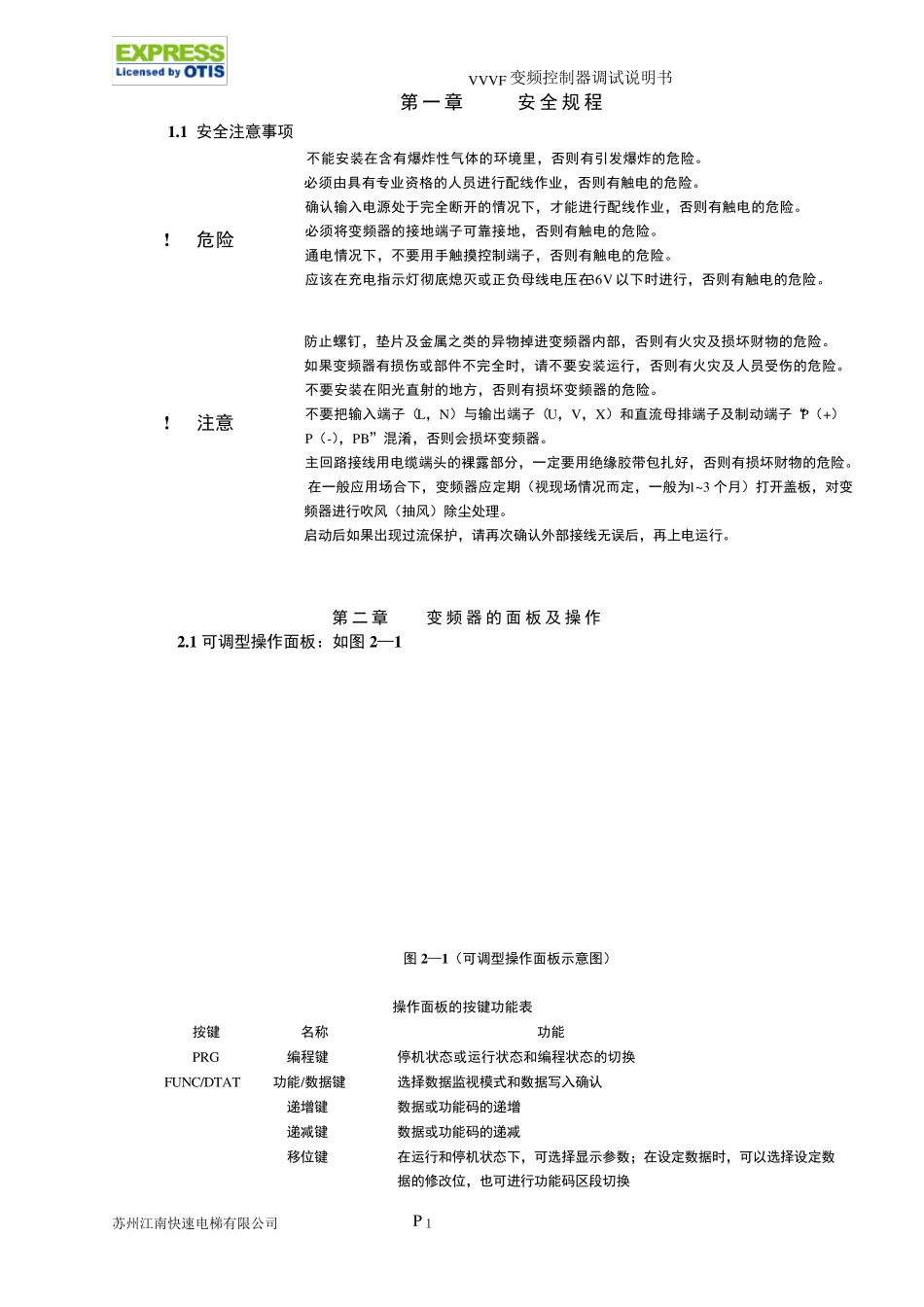 TD3200门机变频器说明书_第1页