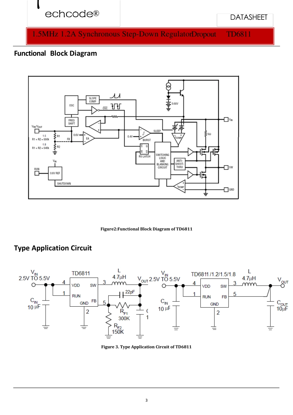 TD68115.5V1.2A降压芯片_第3页