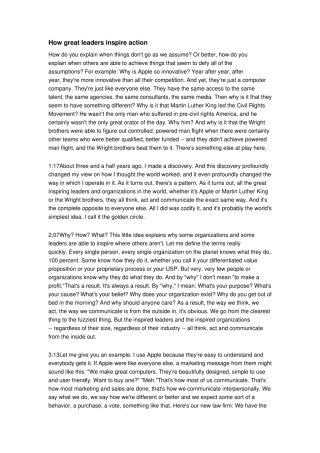 TED_西蒙·斯涅克：伟大的领袖如何激励行动_中英文演讲稿