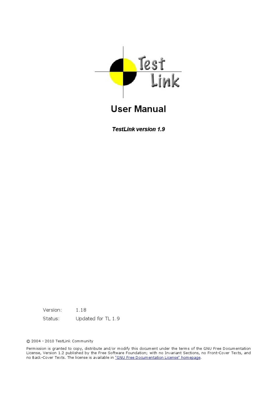 testlink1.9用户手册_第1页