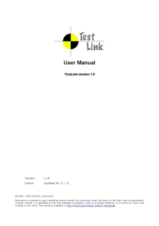 testlink1.9用户手册