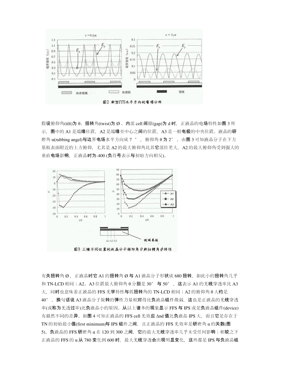 TFTLCD中FFS显示模式介绍_第3页