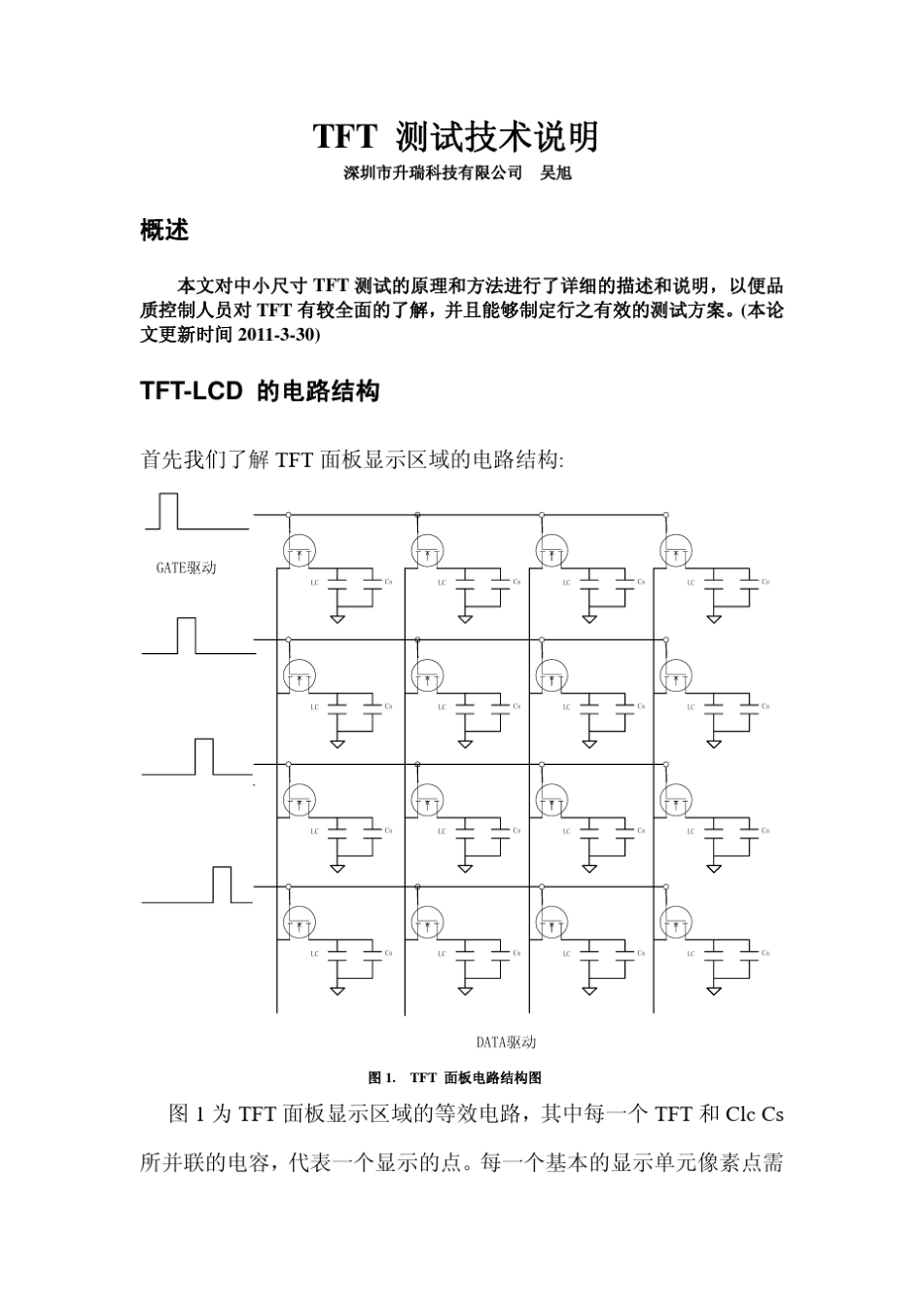 TFT基本驱动测试说明_第1页